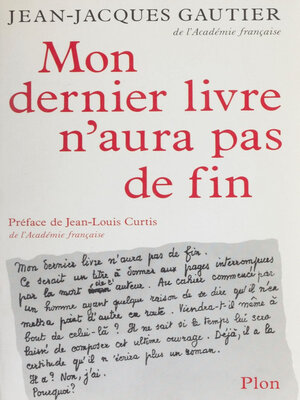 cover image of Mon dernier livre n'aura pas de fin